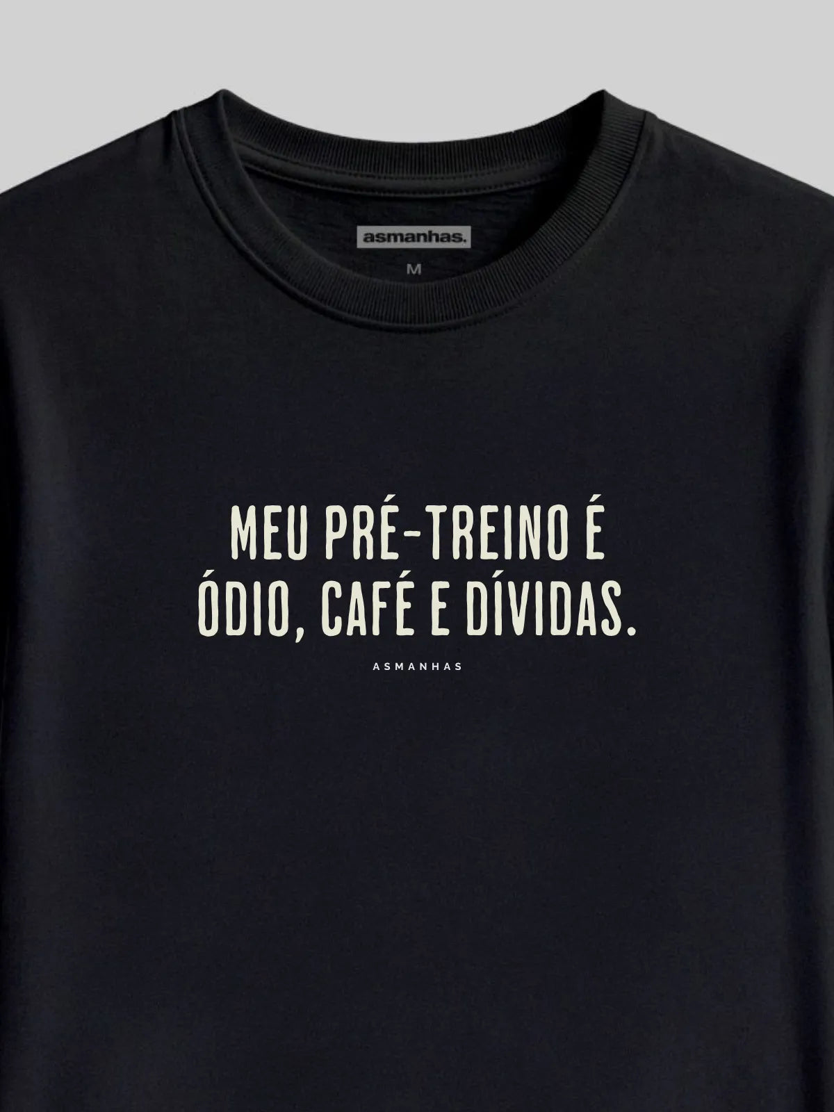Camiseta Oversized Ódio Café e Dívidas Asmanhas
