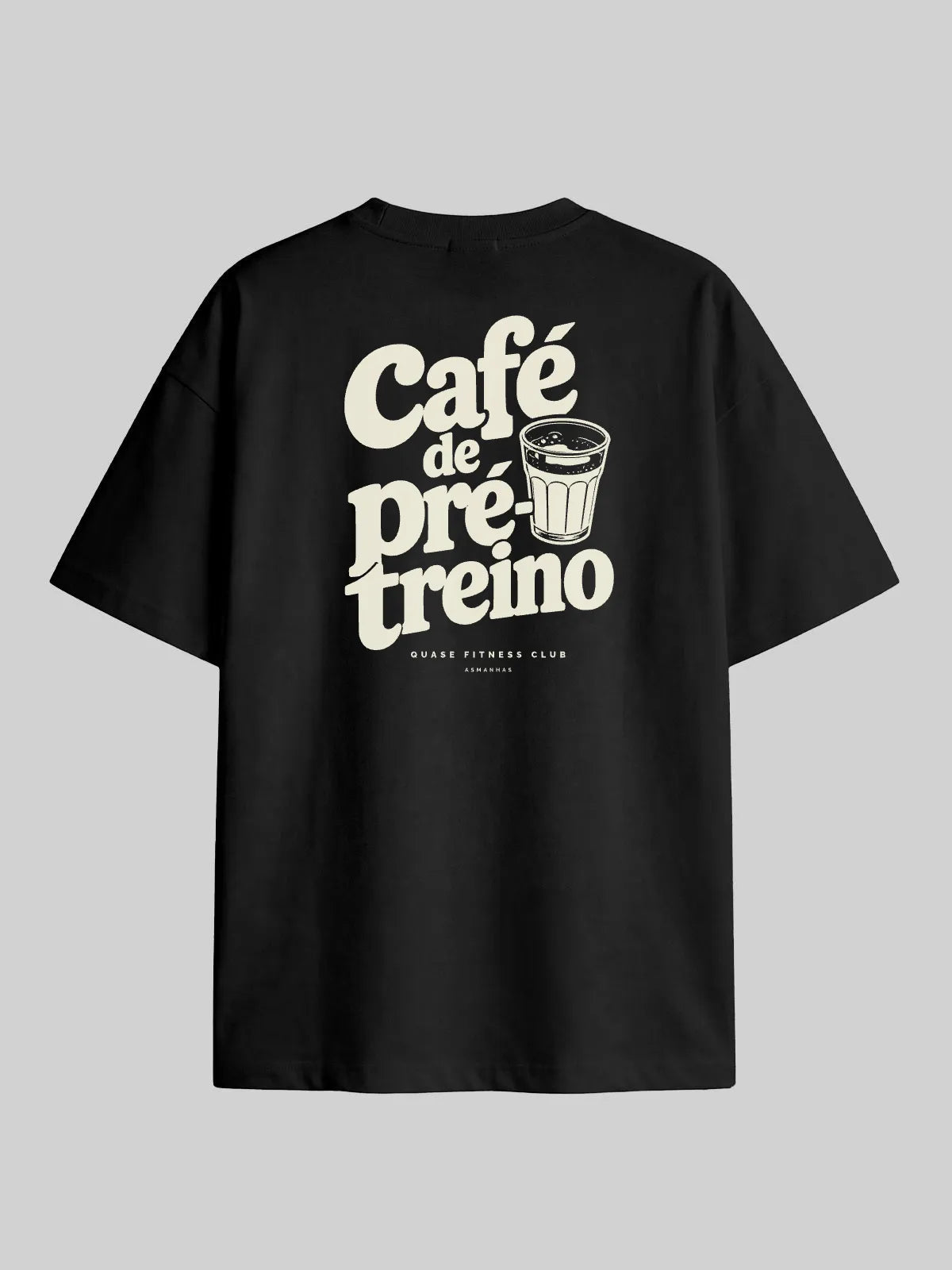 Camiseta Oversized Café de Pré-Treino Asmanhas