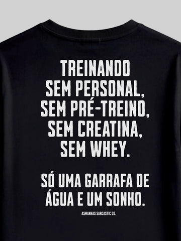 Camiseta Oversized Garrafa de Água e um Sonho Asmanhas