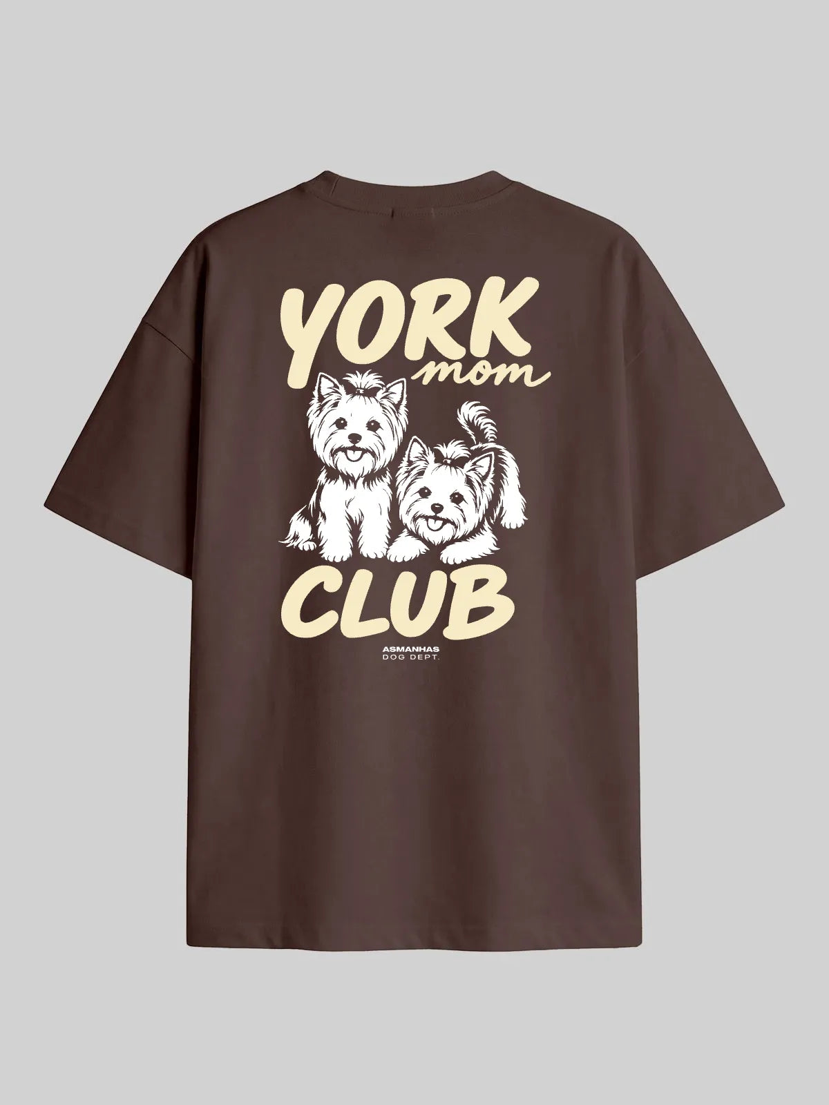 Camiseta Oversized Clube Mãe de Yorkshire Asmanhas