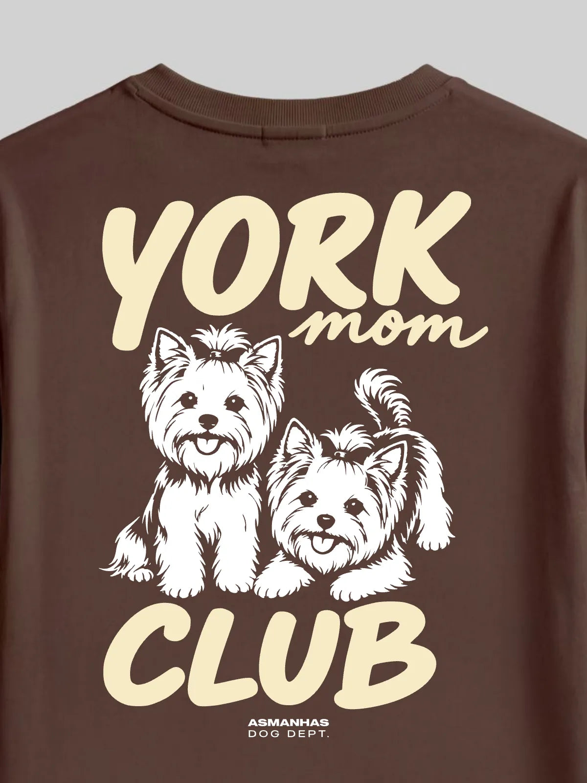 Camiseta Oversized Clube Mãe de Yorkshire Asmanhas