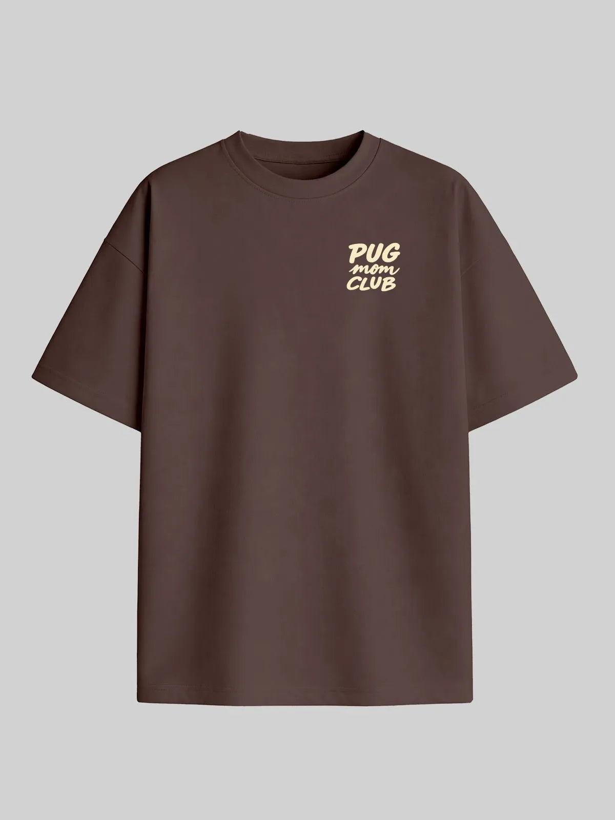 Camiseta Oversized Clube Mãe de Pug Asmanhas