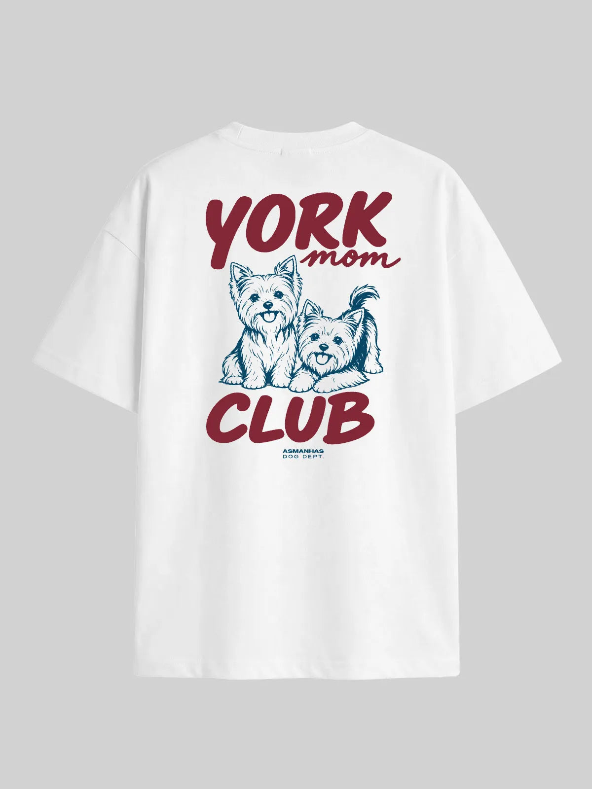 Camiseta Oversized Clube Mãe de Yorkshire Asmanhas
