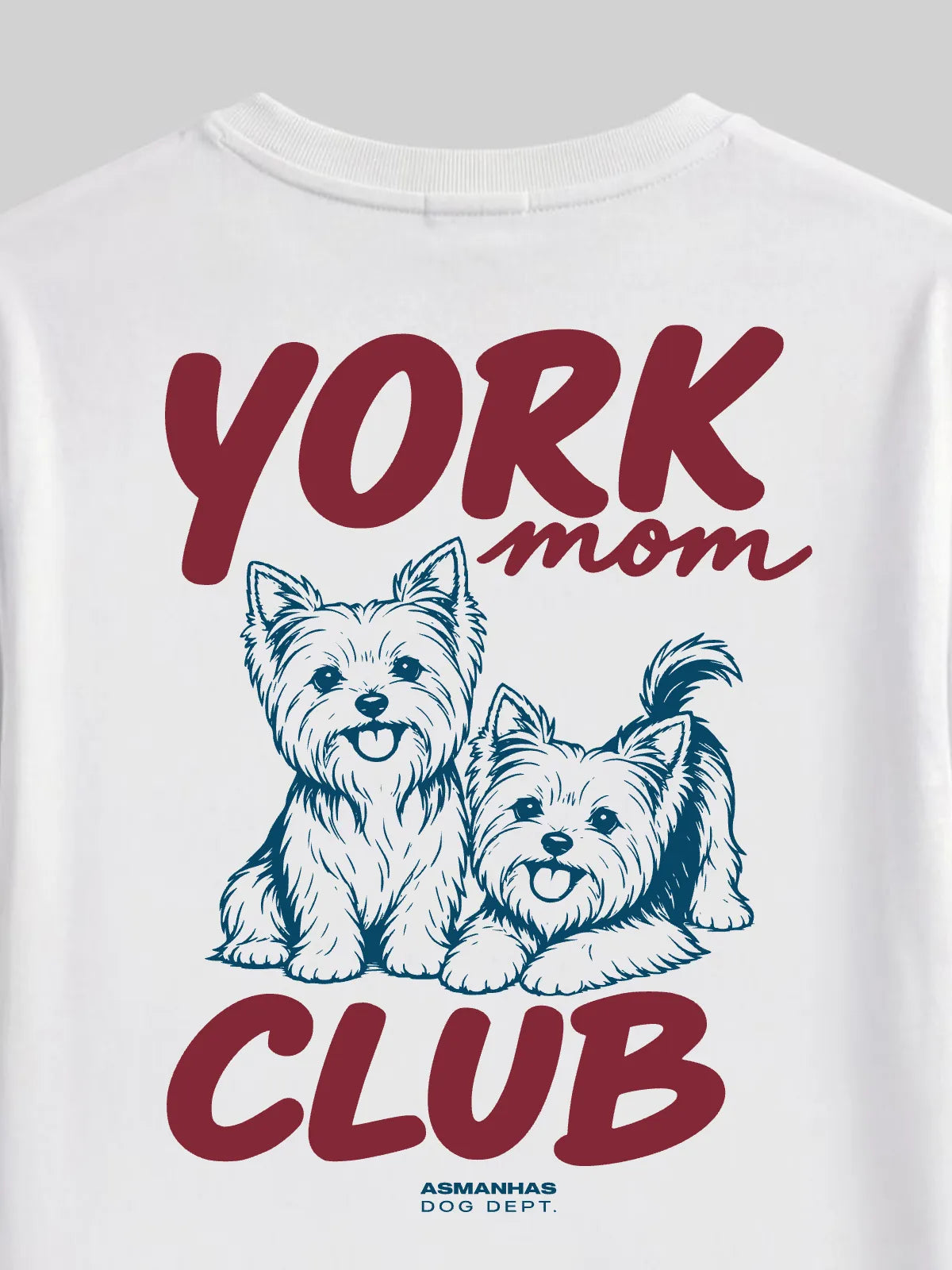 Camiseta Oversized Clube Mãe de Yorkshire Asmanhas