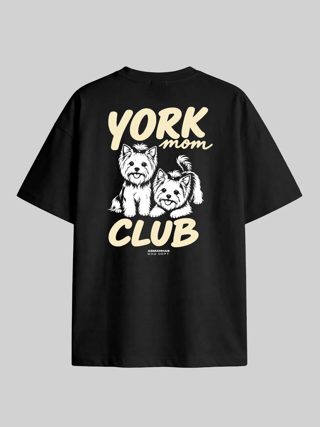 Camiseta Oversized Clube Mãe de Yorkshire Asmanhas