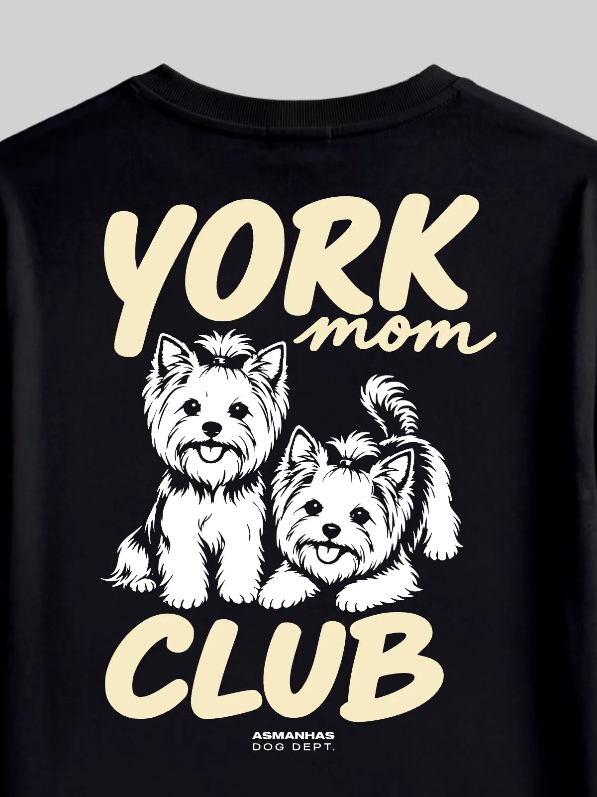 Camiseta Oversized Clube Mãe de Yorkshire Asmanhas