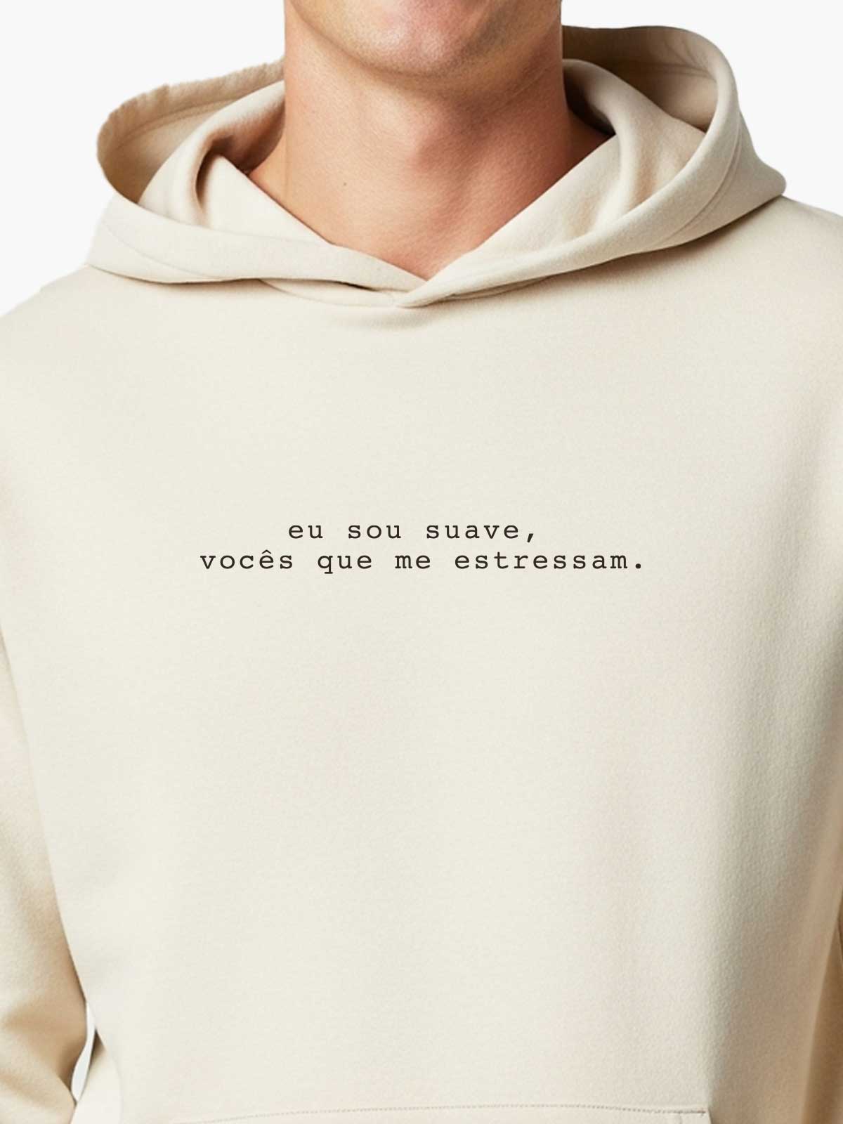 Casaco de Moletom Creme Sou Suave Asmanhas