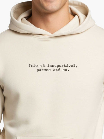 Casaco de Moletom Creme Frio Insuportável Asmanhas