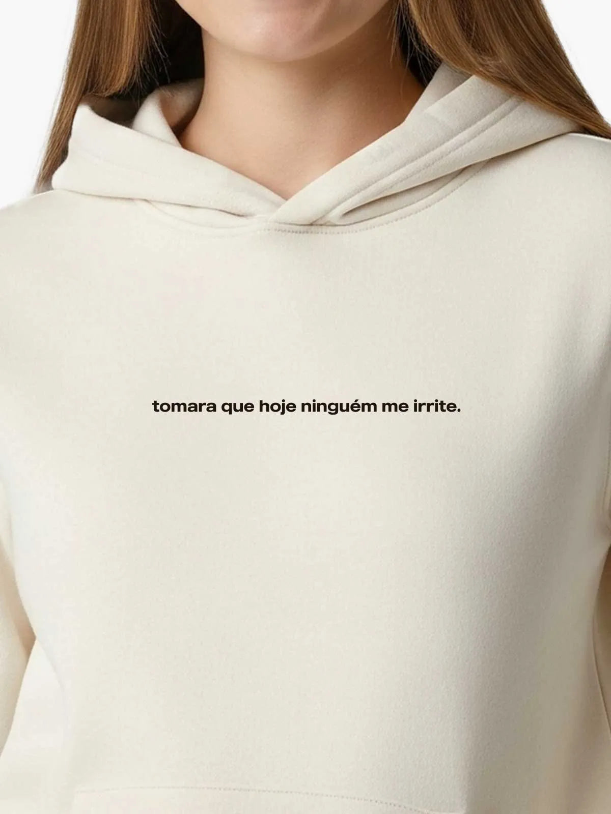 Casaco de Moletom Tomara que Hoje Asmanhas