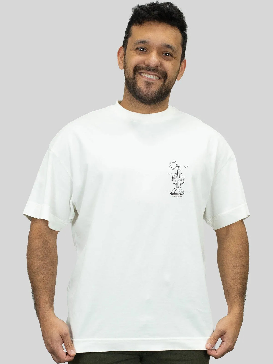 Camiseta Oversized Cacto Asmanhas