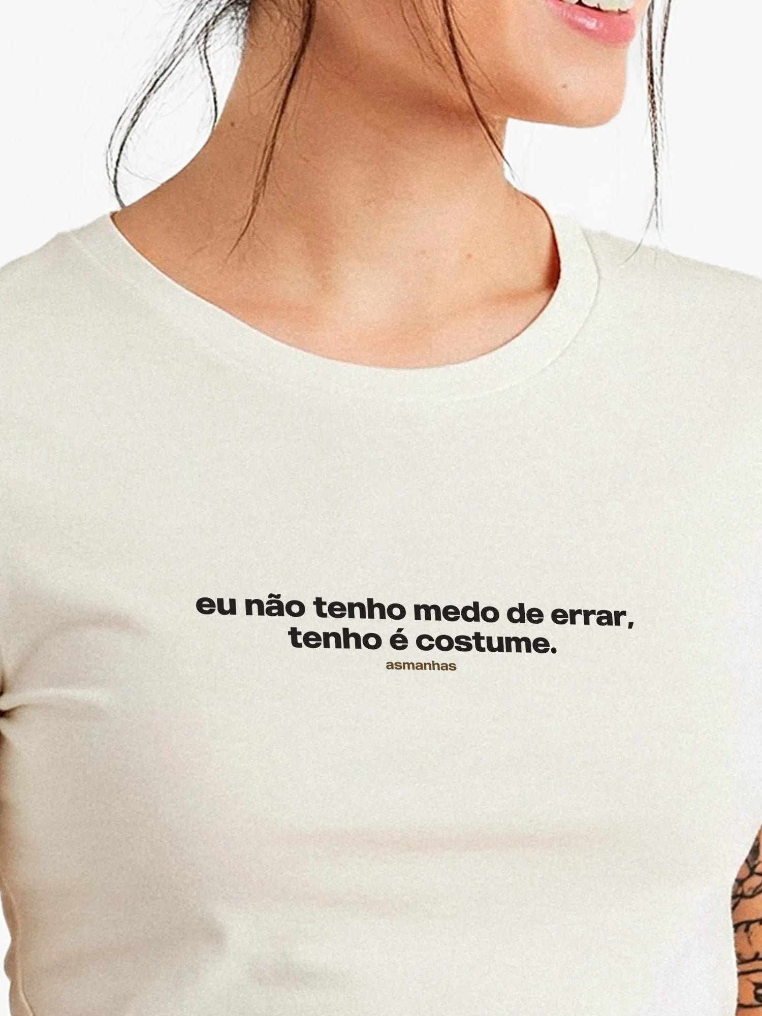 Camiseta Feminina Medo de Errar Asmanhas