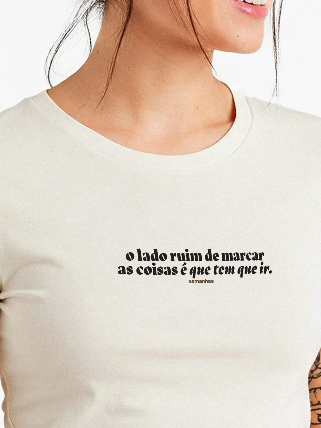 Camiseta Feminina Lado Ruim de Marcar Asmanhas