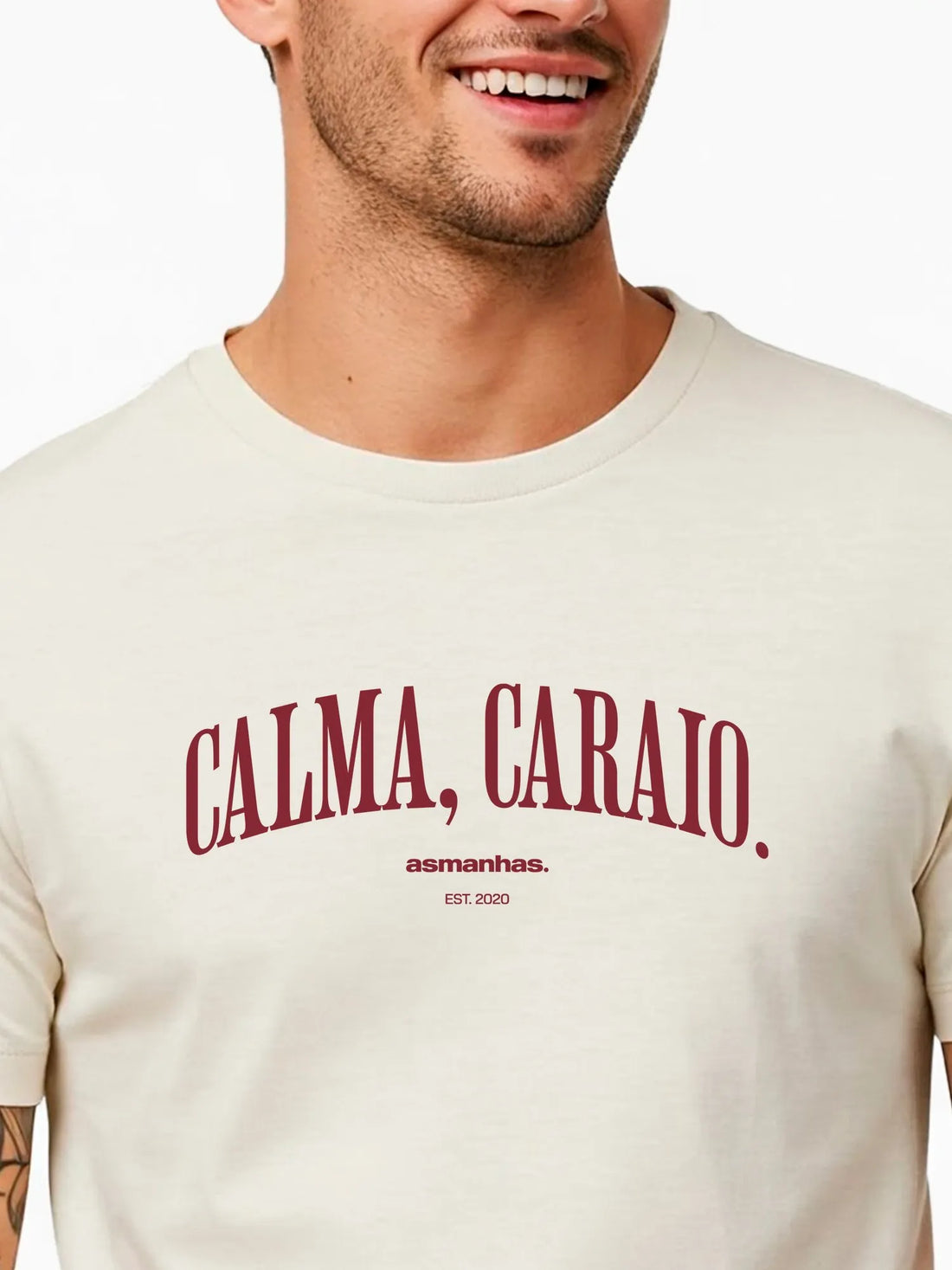 Camiseta Calma Caraio Nova Asmanhas