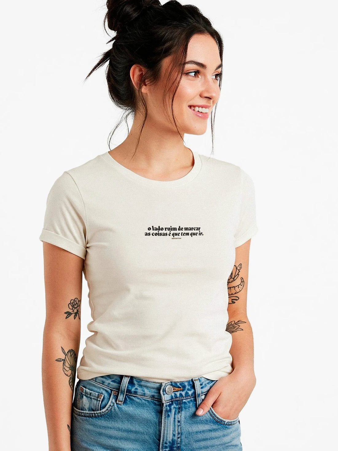 Camiseta Feminina Lado Ruim de Marcar Asmanhas
