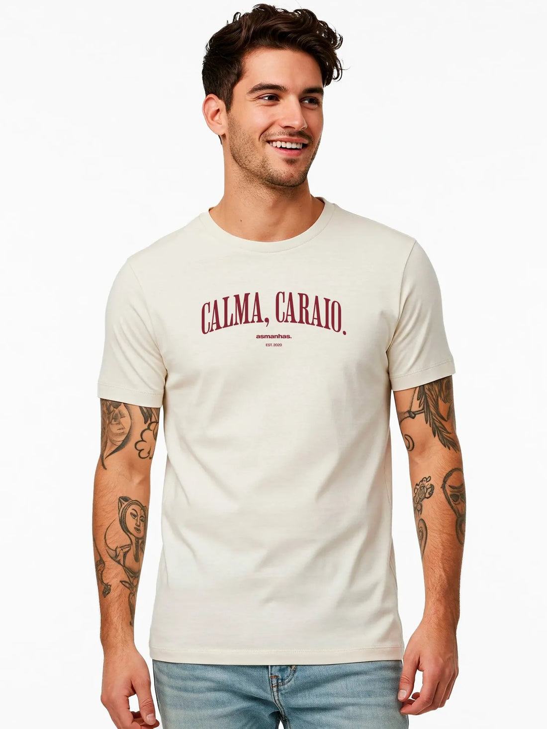 Camiseta Calma Caraio Nova Asmanhas