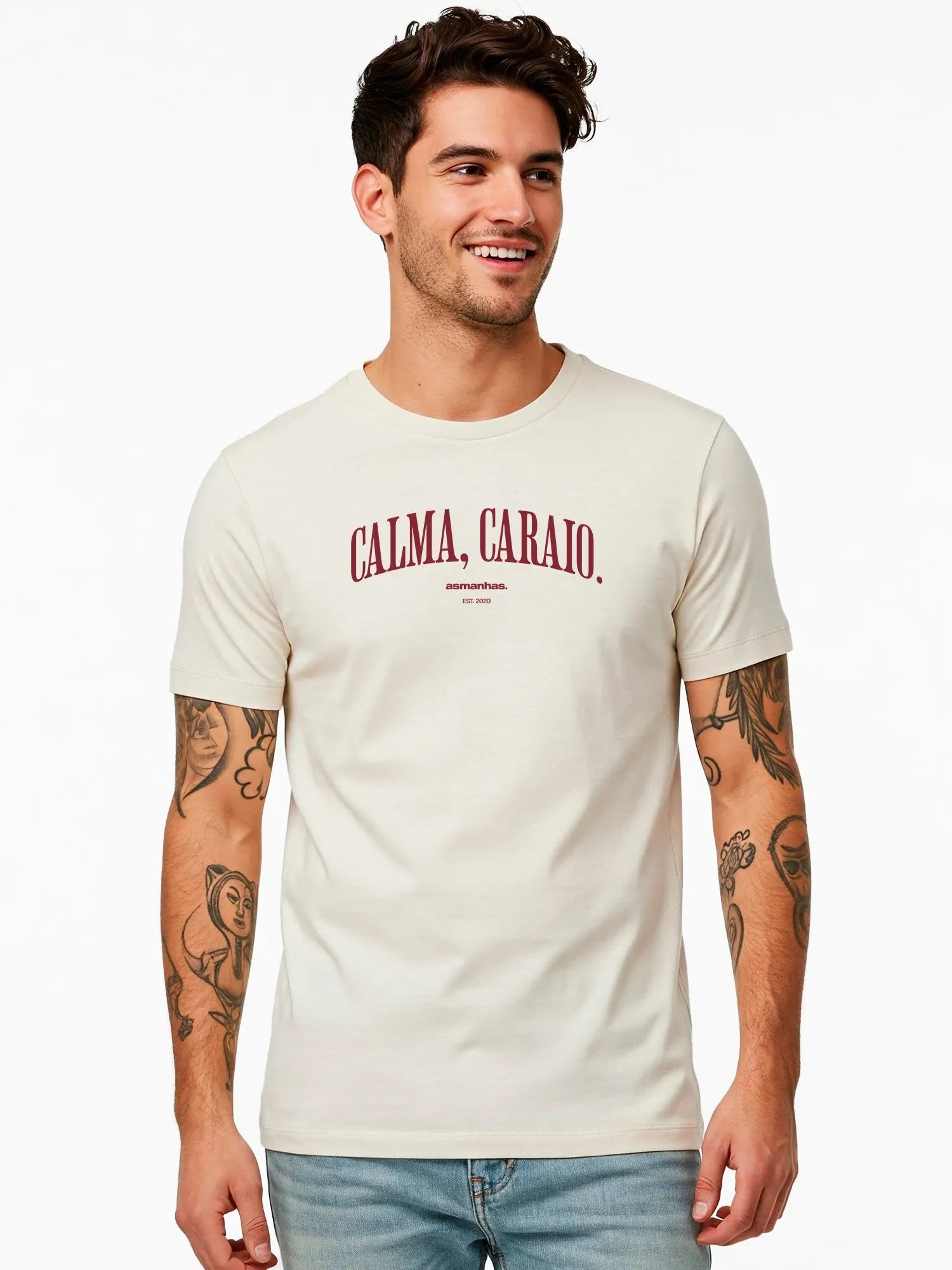 Camiseta Calma Caraio Nova Asmanhas