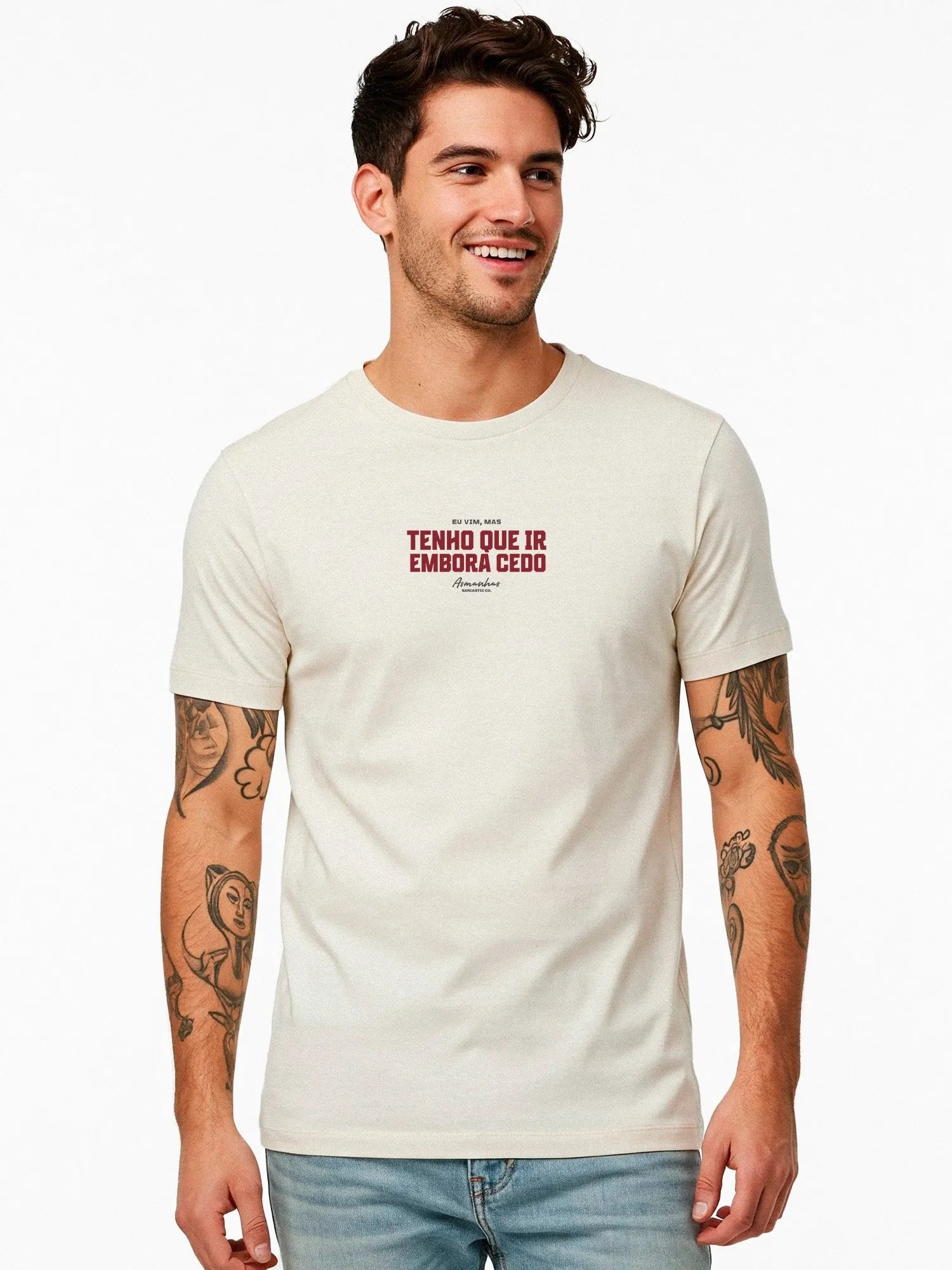 Camiseta Tenho Que Ir Embora Cedo Asmanhas
