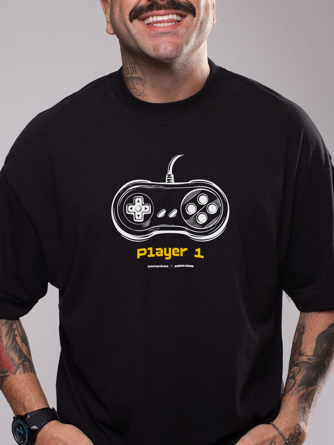 Camiseta Oversized Player 1 Asmanhas