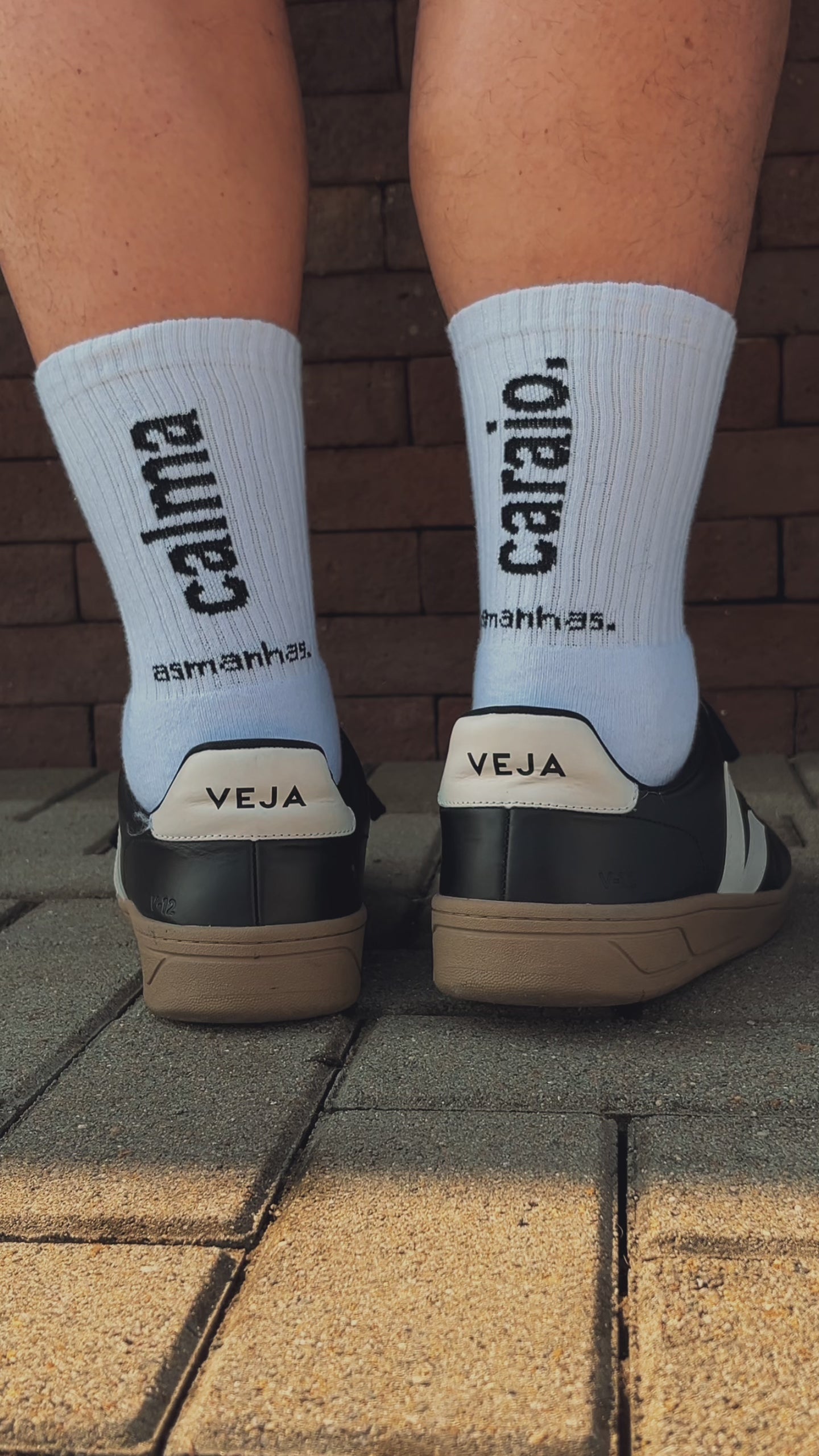 Meia Calma Caraio Asmanhas - Branca