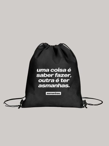 Sacola Ter Asmanhas Preta Asmanhas