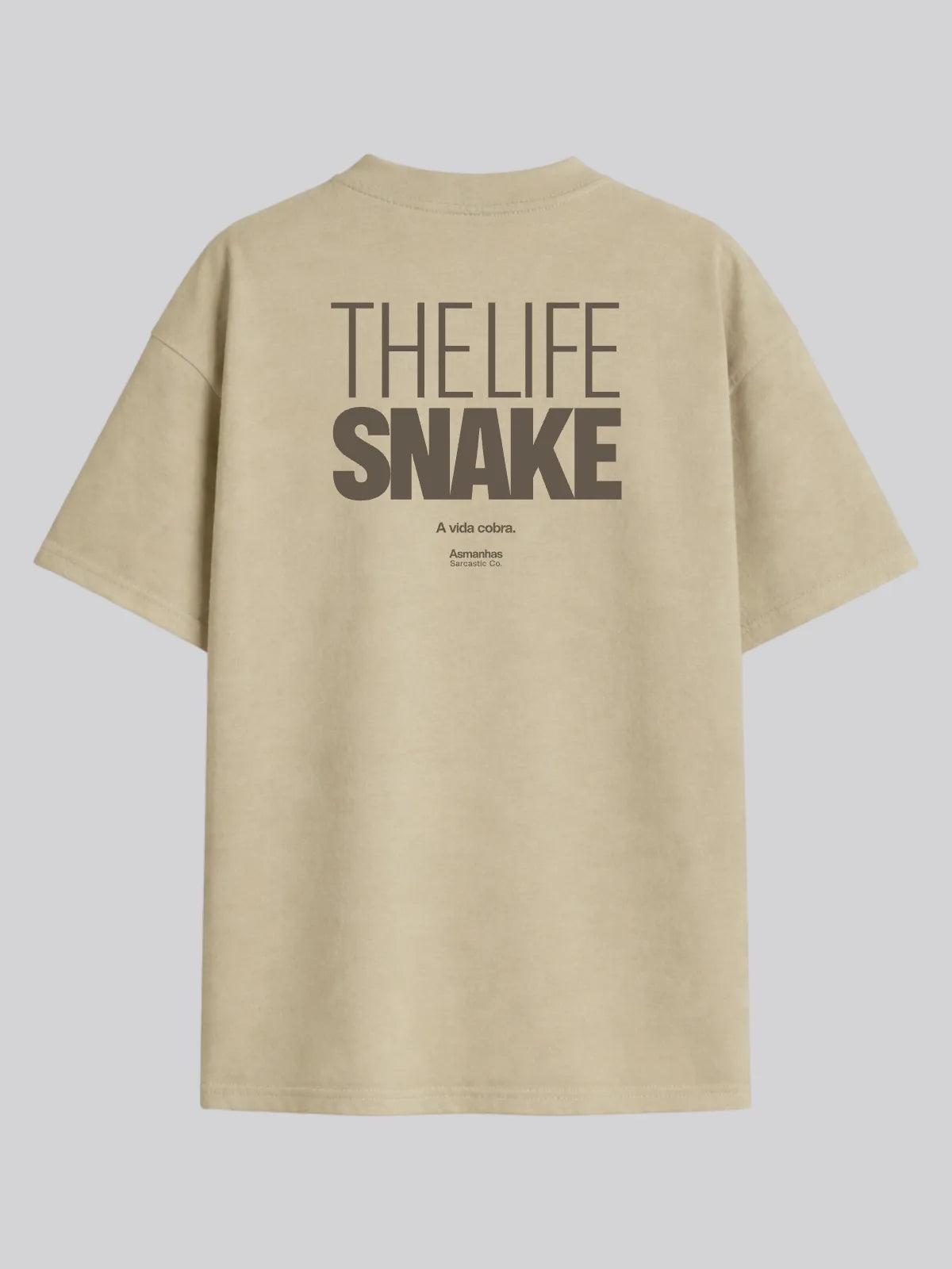 Camiseta Oversized The Life Snake Asmanhas