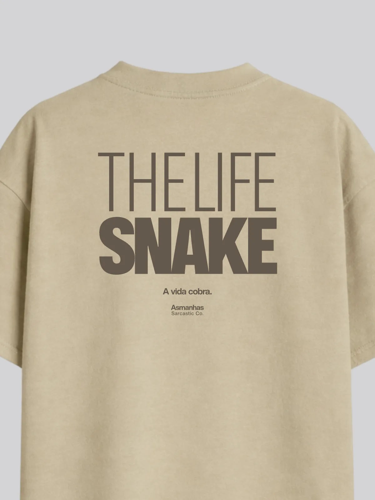 Camiseta Oversized The Life Snake Asmanhas
