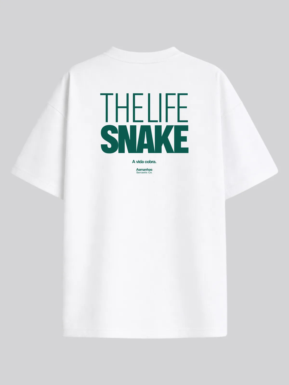 Camiseta Oversized The Life Snake Asmanhas