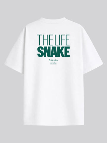 Camiseta Oversized The Life Snake Asmanhas