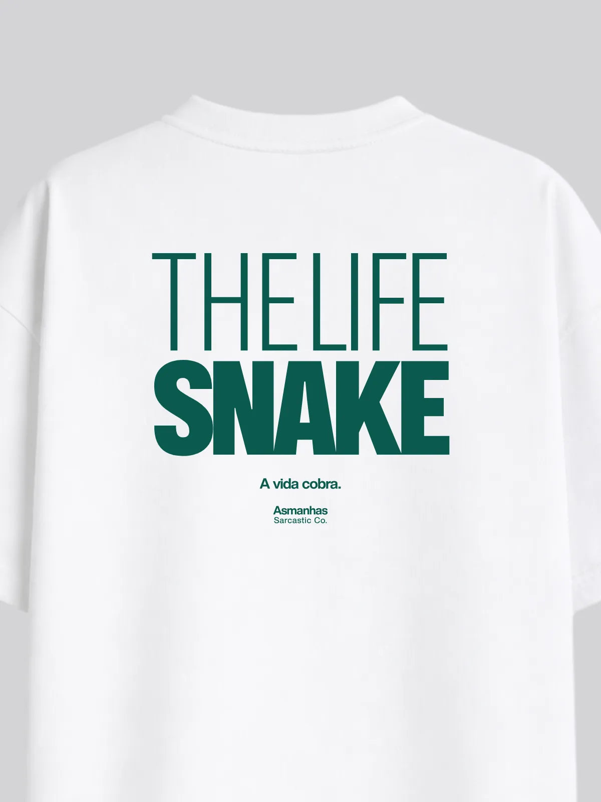 Camiseta Oversized The Life Snake Asmanhas