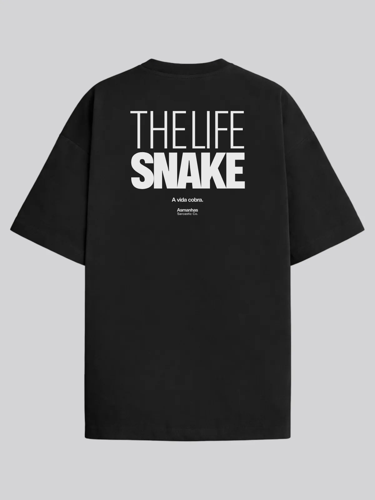 Camiseta Oversized The Life Snake Asmanhas
