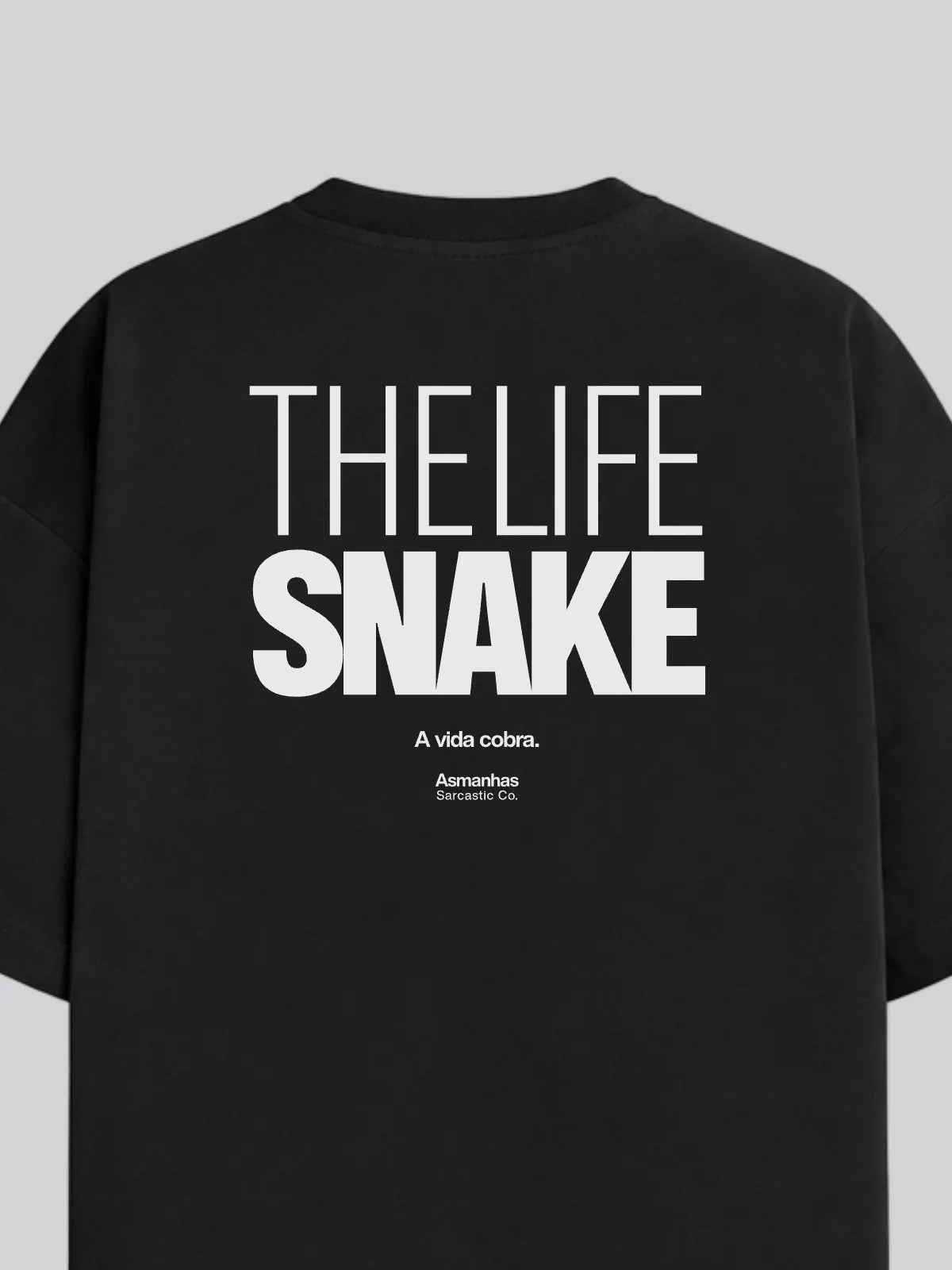 Camiseta Oversized The Life Snake Asmanhas