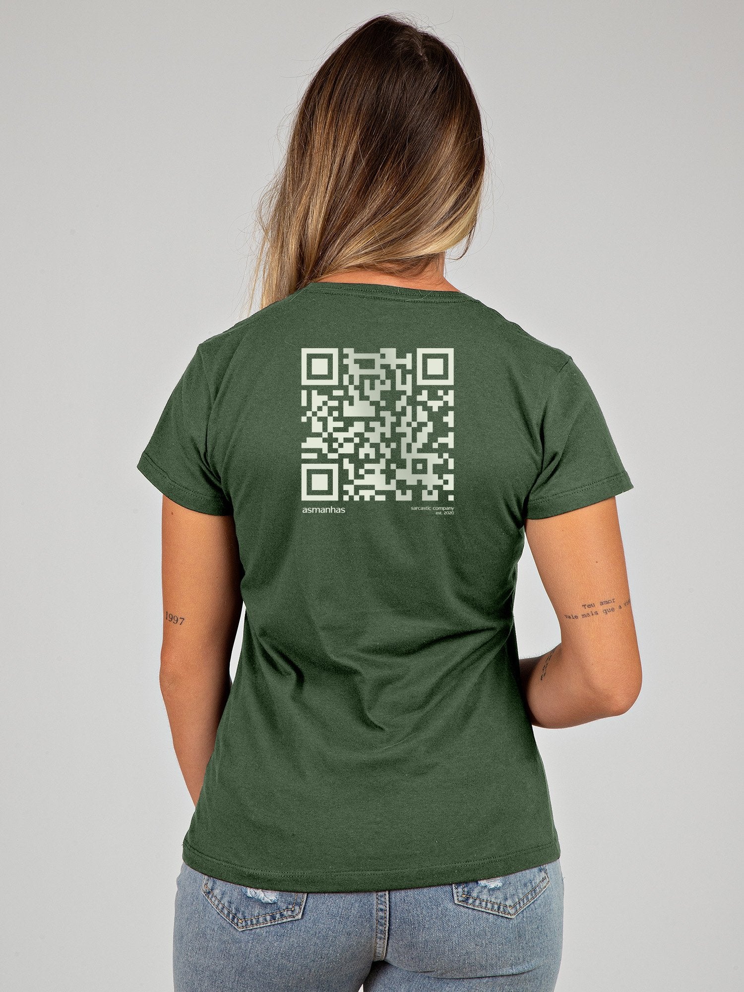 Camiseta Feminina QR Code Asmanhas