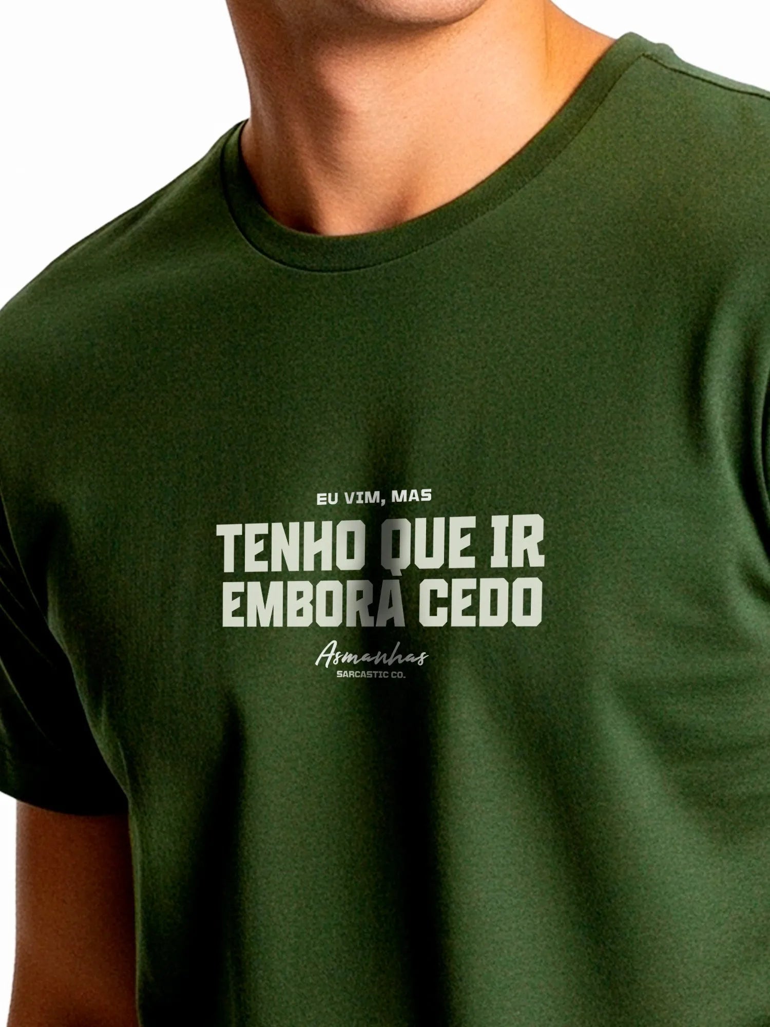 Camiseta Tenho Que Ir Embora Cedo Asmanhas