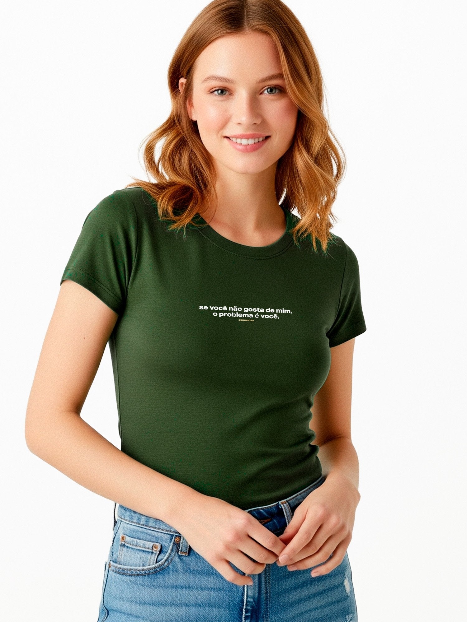Camiseta Feminina O Problema É Você Asmanhas
